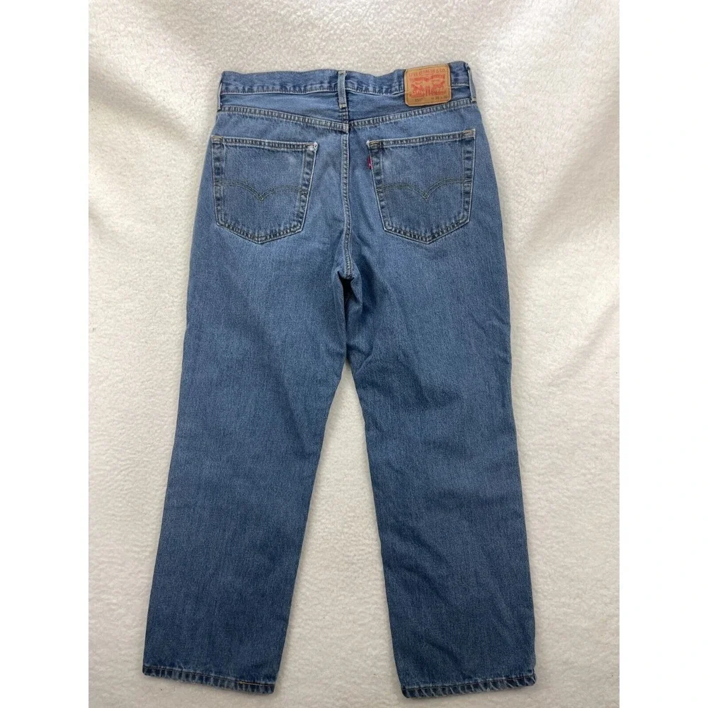 Levi's 550 Relaxed Tapered Jeans Mens 36x30 Blue Denim Classic Casual Everyday
